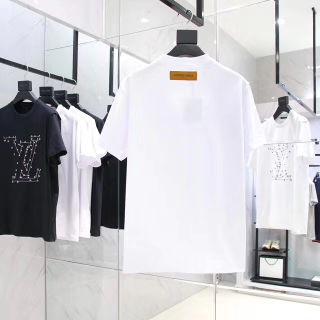 lv stitch print embroidered sweatshirt