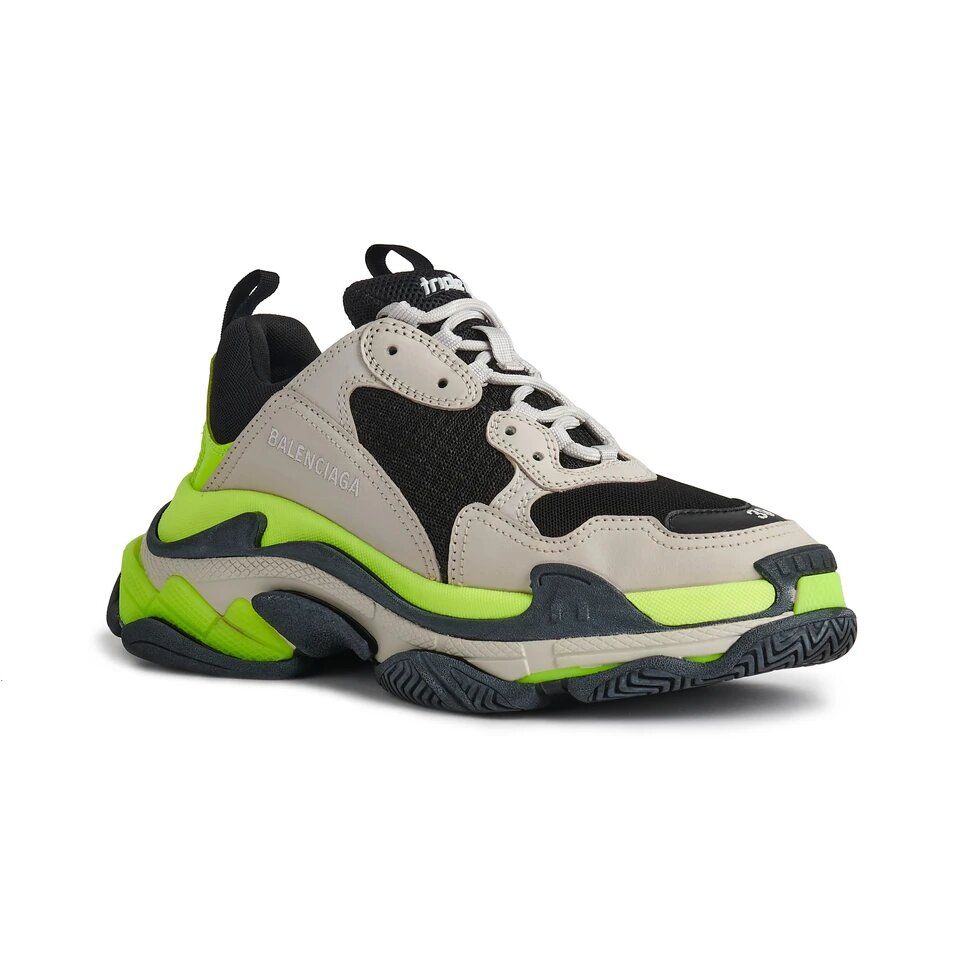 Balenciaga Triple S Sneaker Grey Neon – YIODesigner