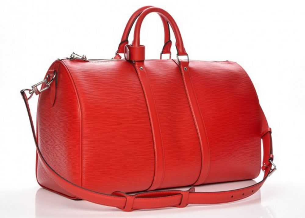 Louis Vuitton X Supreme Keepall Bandouliere Epi 45 Red Yiodesigner