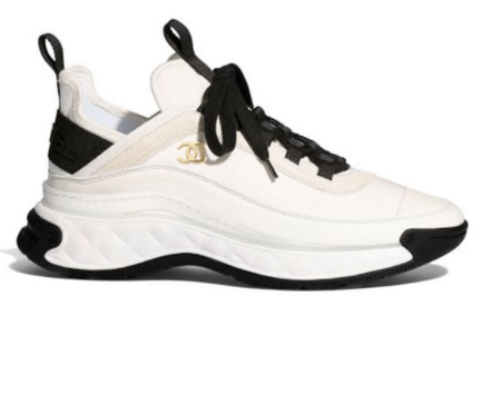 CHANEL LAGE DAME SNEAKER BLACK AND WHITE
