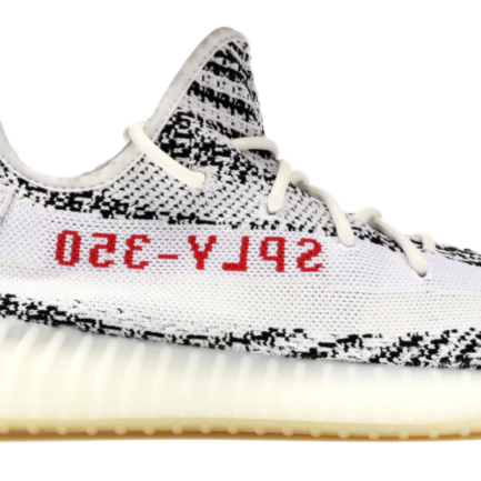 ADIDAS YEEZY BOOST 350 V2 LIGHTWEIGHT ZEBRA SNEAKERS