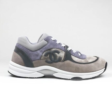 CHANEL CC LOGO TIE DYE DARK GREY REFLECTIVE SNEAKER