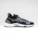 CHANEL CC LOGO SOCK GREY BLACK SNEAKER