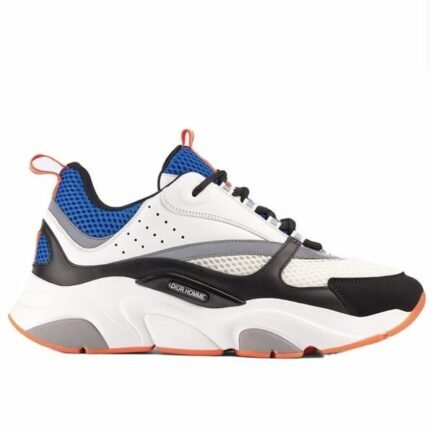 Dior B22 Reflective Trainers (White/Blue/Orange)
