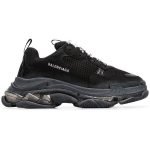 Balenciaga Triple S Distressed Sole Trainers (Black)