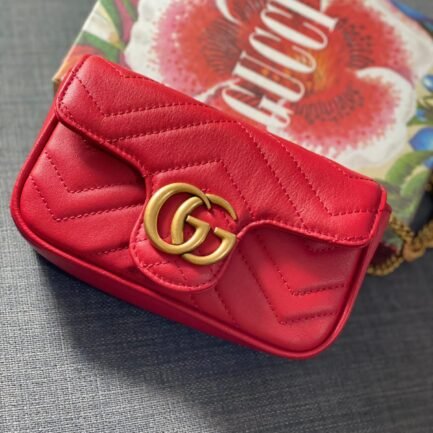 MINI Gucci MARMONT 2.0 LEATHER BAG