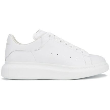 Alexander McQueen White Mono Oversized Sole Sneakers