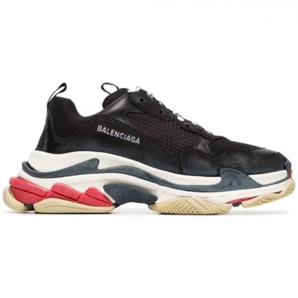 Balenciaga Black Triple S Leather Sneakers