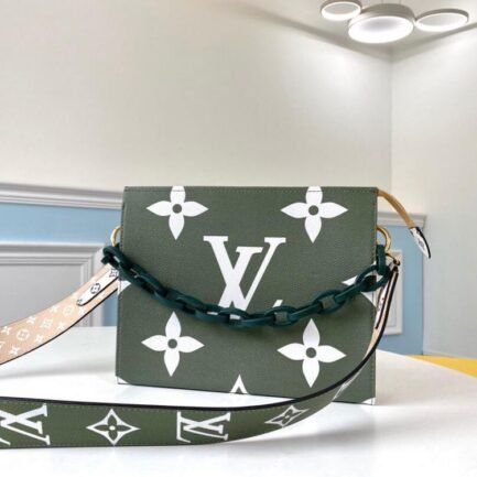 Louis Vuitton Women's LV Monogram Zipper Makeup Crossbody Shoulder Bag