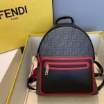 Fendi Grey Fabric Backpack