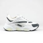 Dior B22 White reflective Calfskin Trainer
