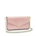 Louis Vuitton Women Pink Pochette Félicie - Monogram Vernis Leather