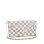 Louis Vuitton Women Pochette Felicie - Damier Azur Canvas
