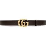 Gucci Leather Belt With GG Buckle