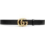 Gucci Leather Belt With Double GG Buckle