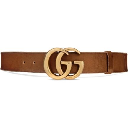 Gucci Leather Belt With GG Buckle