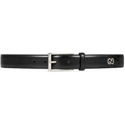 Gucci Leather belt with GG detail