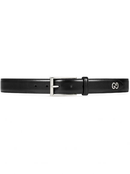 Gucci Leather belt with GG detail