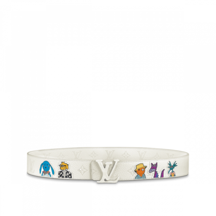 Louis Viutton LV Shape 40MM Reversible Taurillon Puppets Belt