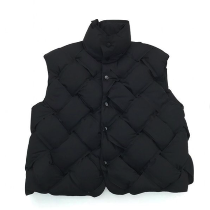 Bottega Veneta Intrecciato Woven Vest black