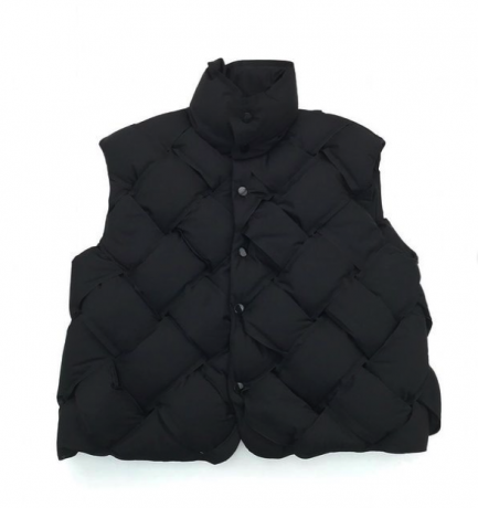 Bottega Veneta Intrecciato Woven Vest black