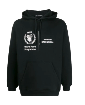 Balenciaga World Food Programme print hoodie