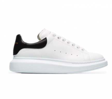 ALEXANDER MCQUEEN WHITE WITH BLACK DETAIL