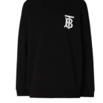 Burberry monogram logo cotton sweatshirt