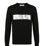 Givenchy metallic logo-print jumper