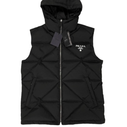 PRADA JACKET SHORT SLEEVE RE NYLON BLACK
