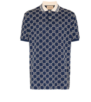 Gucci GG Supreme embroidered polo shirt