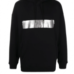 Givenchy metallic Latex Logo hoodie
