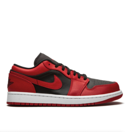 Air Jordan 1 low-top sneakers black and red