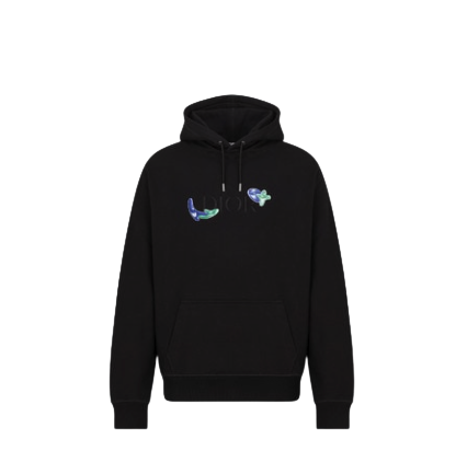 SWEATSHIRT À CAPUCHE OVERSIZE DIOR AND KENNY SCHARF Référence: 193J688B0531_C986