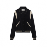 VARSITY JACKET IN CORDUROY BLACK