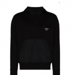 Prada Hoodie met logopatch