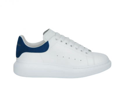 ALEXANDER MCQUEEN WHITE WITH BLUE DETAIL