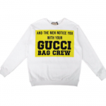 GUCCI SWEATER FRONT YELLOW BOX LOGO