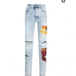 AMIRI x Playboy magazine print super-skinny jeans