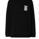 Burberry monogram logo cotton sweatshirt