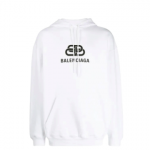 Balenciaga hoodie à logo imprimé white