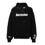 Balenciaga ripped hoodie oversize à logo