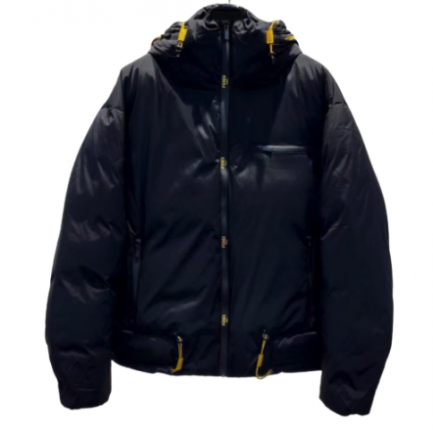 FENDI BOMBER JACKET BLACK WITH YELLOW DETAILS