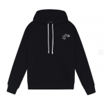 1A99VYY  EMBROIDERED SIGNATURE HOODIE BLACK