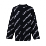 Balenciaga pull à logo en intarsia