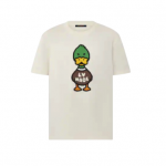 1A9GOM  INTARSIA JACQUARD DUCK SHORT-SLEEVED CREWNECK