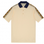 Gucci monogram pattern polo shirt