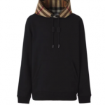 Burberry check-detail hoodie