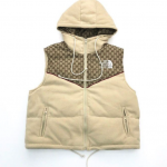 GUCCI THE NORTH FACE LIGHT BEIGE JACKET WITHOUT SLEEVE