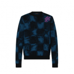 1A8XD8 DAMIER SALT JACQUARD CREWNECK